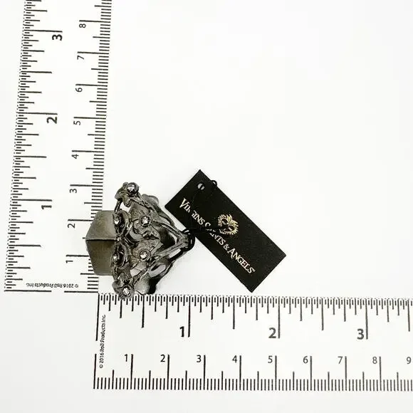 VIRGINS SAINTS & ANGELS VSA Vine Ring Gunmetal Size 7 - Picture 9 of 9